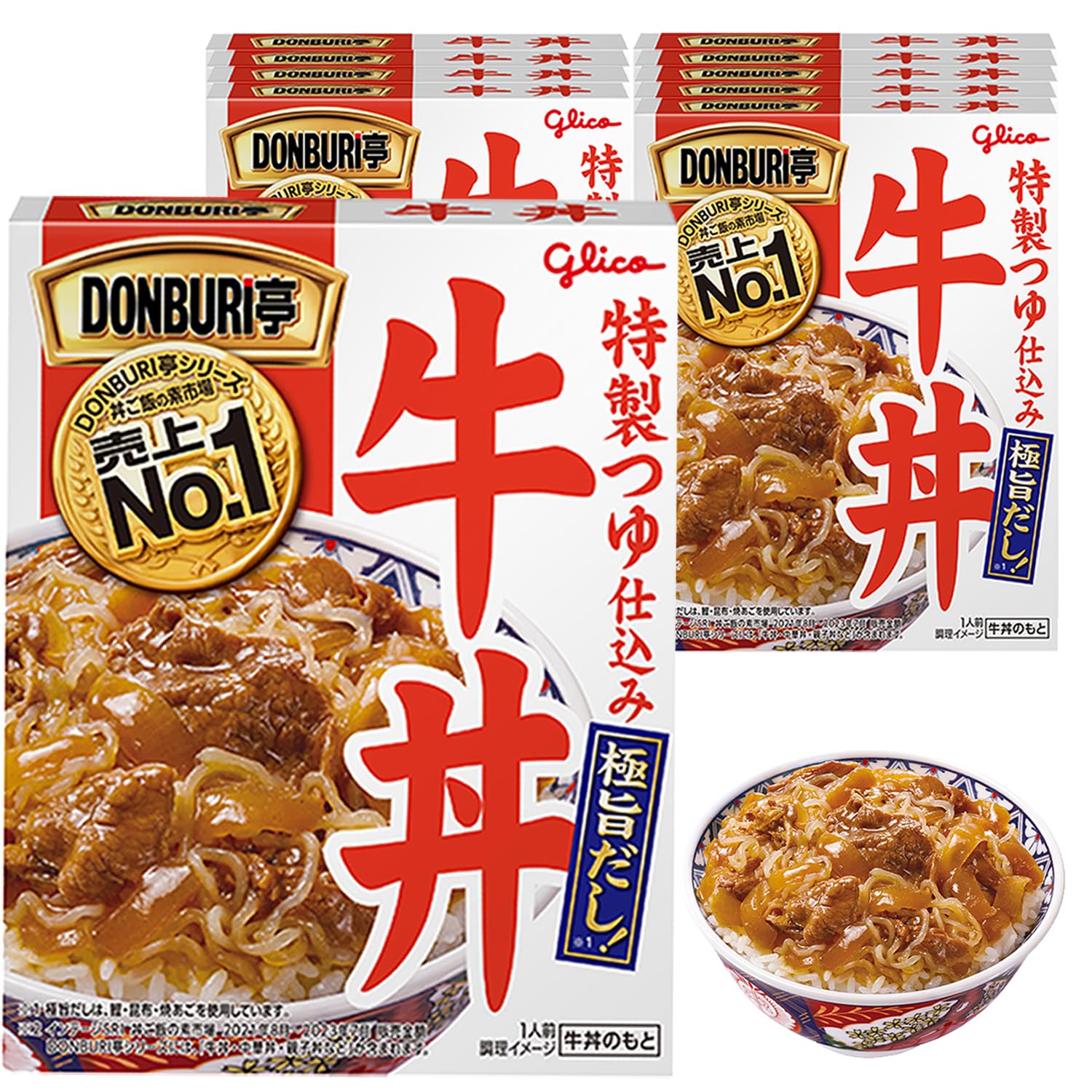 Amazon.co.jp: DONBURI亭 牛丼 160g×10個 江崎グリコ (常温保存/非常食